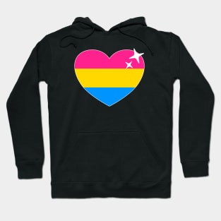 Pan Sexual Flag - Pansexual Heart Hoodie